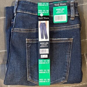 Well Worn Women Dark Blue Relaxed Jeans